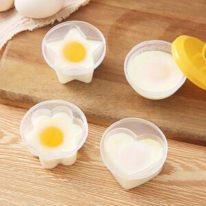 Egg egg Boiler HEITIGN 15 * 14 * 7 4 PCS Silicone Egg Poaching Cups Egg Cooker Nonstick Poached Egg Maker for Cooking Breakfast Egg Sandwiches