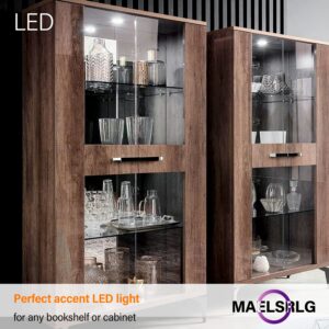 Maelsrlg R14 LED Bulb 4W(40W Equivalent) Mini Reflector Flood Light Bulbs 2700K Soft White, Curio Cabinet Light Bulb, Non-Dimmable, E26 Base Short Light Bulbs, 4-Pack