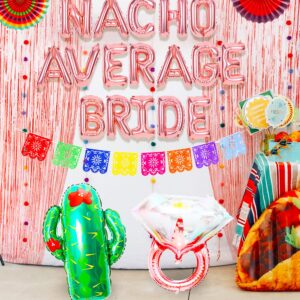 JeVenis Nacho Average Bride Balloons Nacho Average Bride Decoration Nacho Average Bride Party Supplies Mexican Engagement Bridal Shower Party Decoration