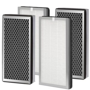 nxbhg 4 pack 15 replacement filter for ma air puri-fier models 15, 3-in-1 filter contains pre-filter and activated carbon filter, 4 pack