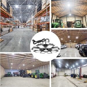 baiyilux 2 Pack LED High Bay Light 250W 350000lm LED Shop Lights with US Plug 5ft Cable Alternative to 800W MH/HPS, Commercial Industrial Warehouse Workshop Factory Barn Garage Area Lighting