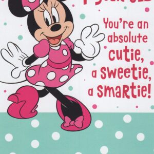 Minnie Mouse Happy 4th Fourth Birthday Card (Age 4) - For a Special 4-Year-Old, You're an Absolute Cutie, a Sweetie, a Smartie! And Today You Turn 4, So Let's Start the Party! Have Lots of Fun!