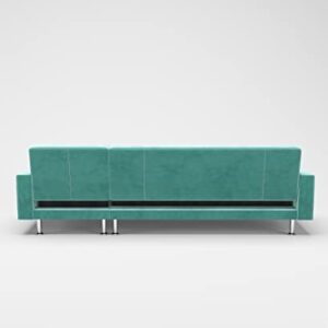 Gold Sparrow Houston Sectional, Aqua