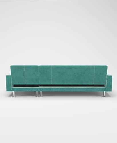 Gold Sparrow Houston Sectional, Aqua