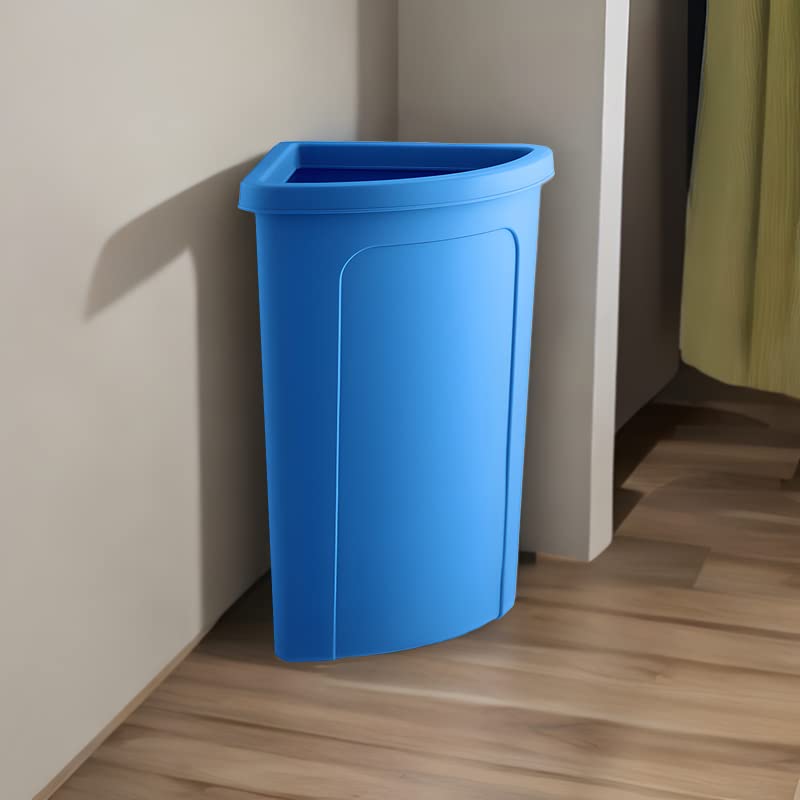 Zedfire Recycling Bin, 21 Gallon Corner Round Trash Can, Crack-Resistant, Commercial Durable Garbage Can, Reinforced Bottom, Ideal for Home, Kitchen, Bar, Hotel, Restaurant, School