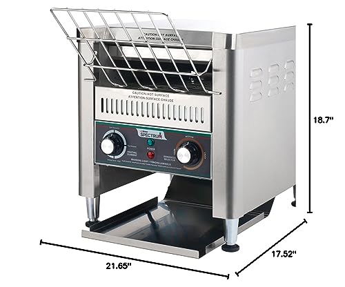 Winco ECT-300 Commercial Conveyor Toaster, 300 Slices/Hour