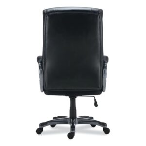 Alera ALEEG44B19 Egino Big and Tall Chair Supports Up to 400 lbs. - Black Seat/Back, Black Base