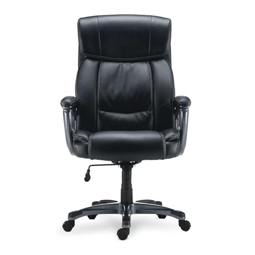 Alera ALEEG44B19 Egino Big and Tall Chair Supports Up to 400 lbs. - Black Seat/Back, Black Base