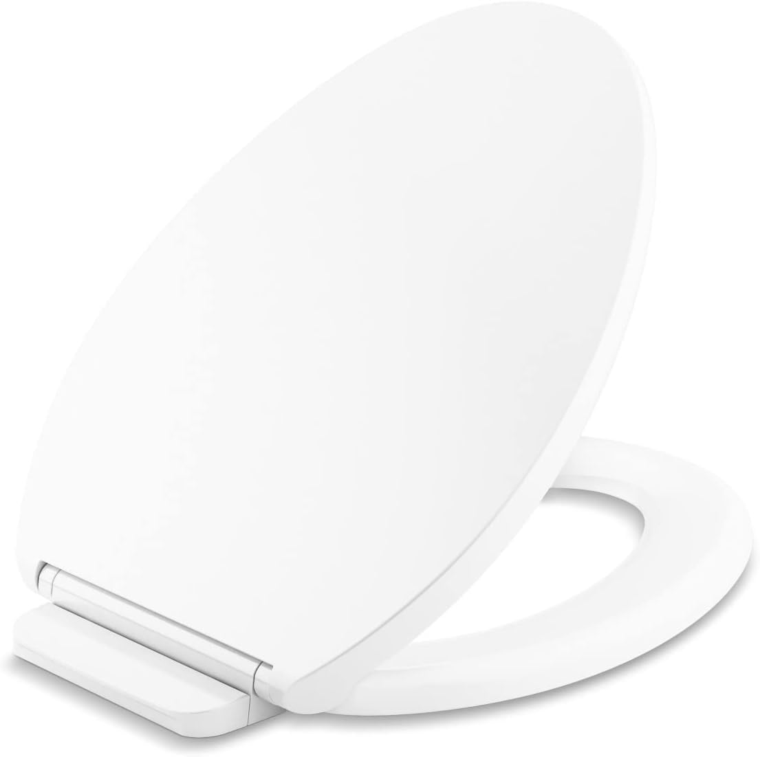 Kohler K-27331-0 Glissade ReadyLatch Quiet Close Elongated Toilet Seat, White