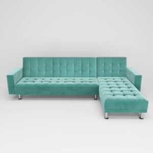 Gold Sparrow Houston Sectional, Aqua