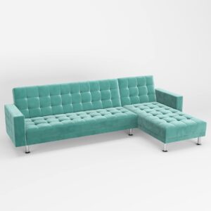 Gold Sparrow Houston Sectional, Aqua