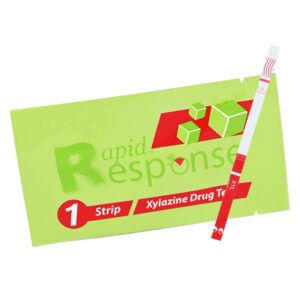 btnx inc rapid response xylazine test strips - pack of 100 test strips - test liquids and powders for presence of xylazine