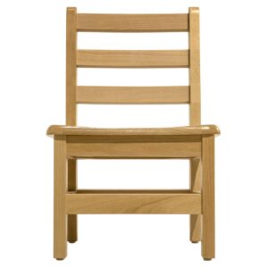 RRI Goods Kids Wooden Chair Set, Fully Assembled Youth Ladderback Wood Chairs for Children, 13" Seat Height for Ages 6-9 (Set of Two)