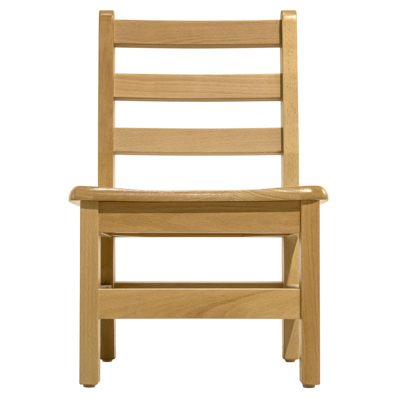 RRI Goods Kids Wooden Chair Set, Fully Assembled Youth Ladderback Wood Chairs for Children, 13" Seat Height for Ages 6-9 (Set of Two)