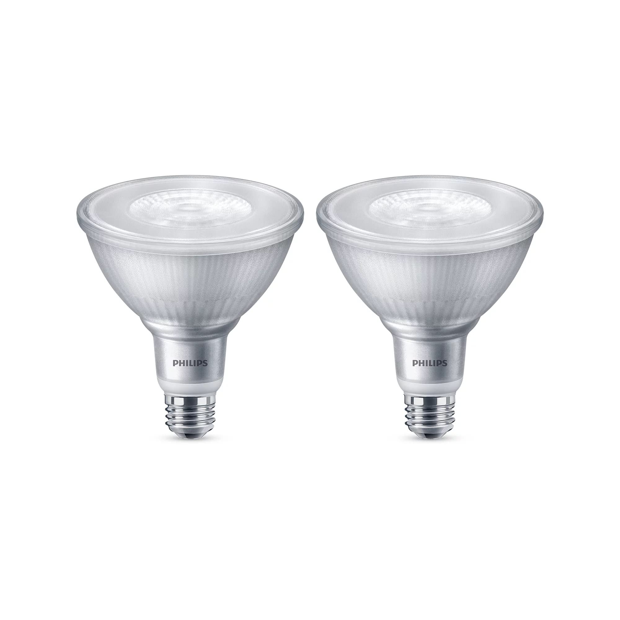 Philips LED Non-Dimmable PAR38 Light Bulb - Pack of 2 - EyeComfort Flicker Free - 10W = 90W, 900 Lumen - Daylight (5000K) - E26 Base - Outdoor - Title 20