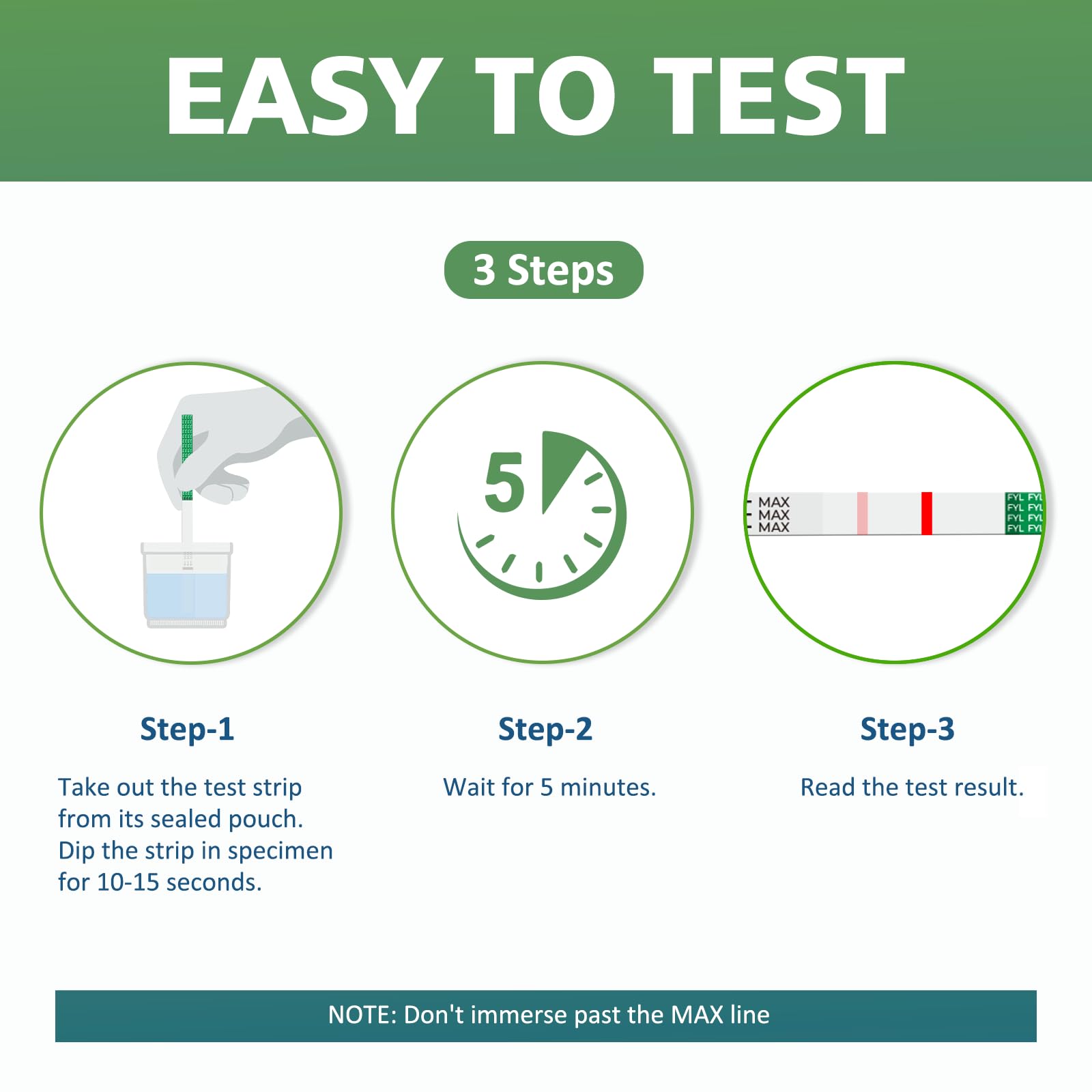 Fentanyl Test Strips - [5 Pack] Carethetic Fentanyl Testing Strips for Testing Drugs - Fentanyl Test Kit for Powder, Liquid & Pills | Quick & Highly Sensitive