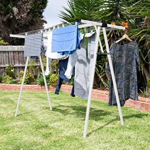 daytek portable a-frame clothesline, 72 feet drying space