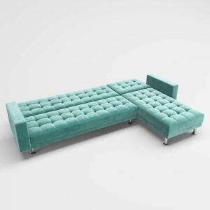 Gold Sparrow Houston Sectional, Aqua