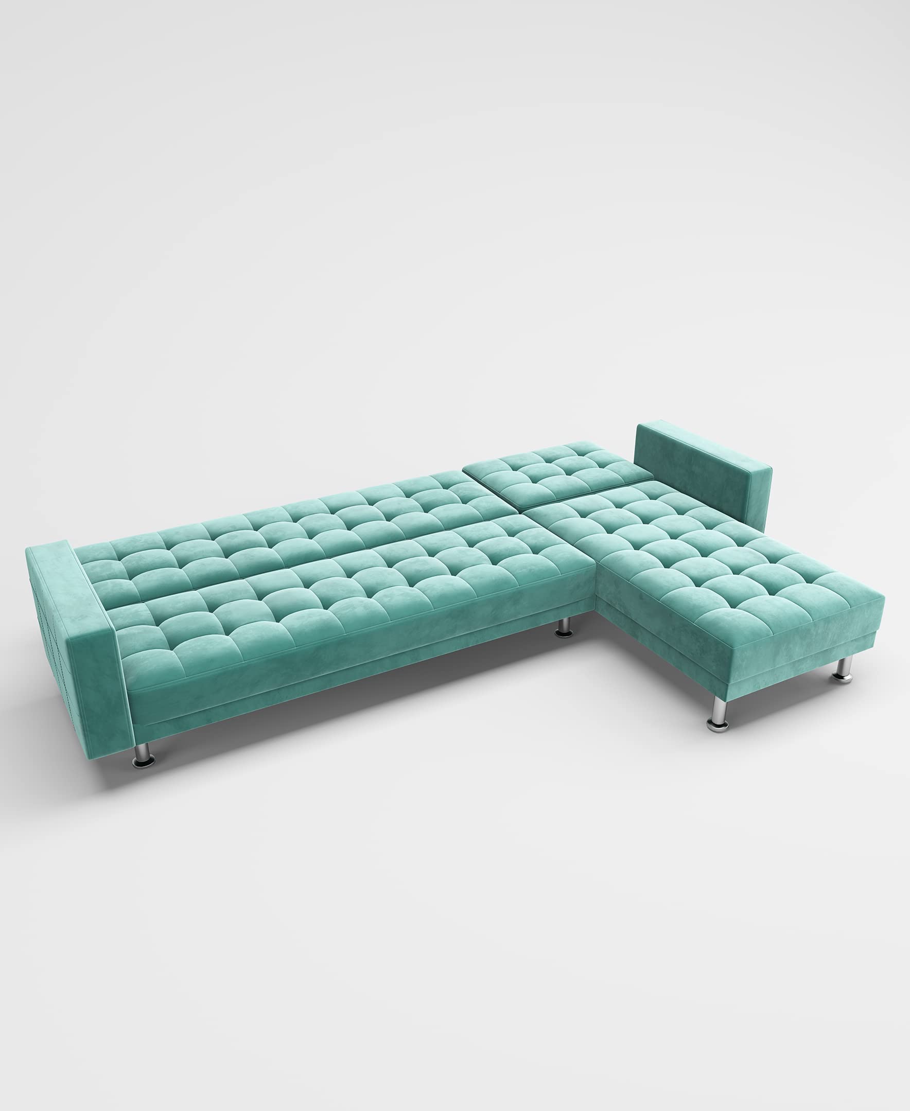 Gold Sparrow Houston Sectional, Aqua