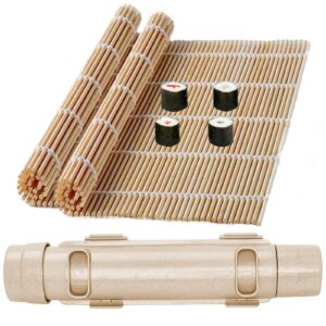 wtpncil sushi roller, sushi bazooka, sushi maker, sushi making kit, bamboo sushi rolling mat for beginners