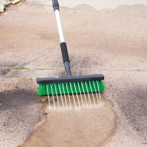 Water Jet Broom, Included Brush for Easy Cleaning, 2 Section Interocking Handle - Measures 48" Long