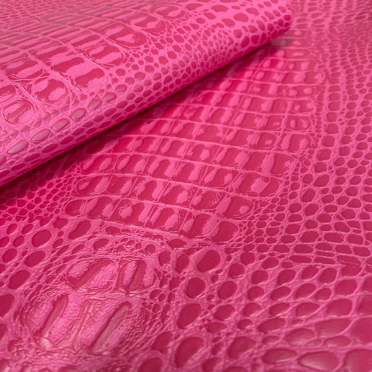 Fashion Fabrics LLC Fuchsia Marine Gator Upholstery Crafting Outdoor Vinyl Fabric - Sold by The Yard - 54"