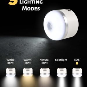 Wildley 600LM Camping Lights, 5 Light Modes Camping Lantern Rechargeable with 3600 mAh Power Bank,Camping Essentials for Tent Emergency, Outdoor Hiking, Power Outages (White)