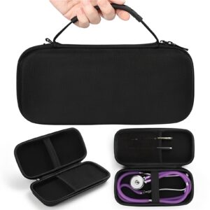 AMSAMOTION Stethoscope Case for 3M Littmann Classic III Lightweight II S.E MDF Acoustica Deluxe Dual Head Cardiology IV Stethoscope Holder Pocket for Nurse Accessories for Work Hard Travel Case Bag