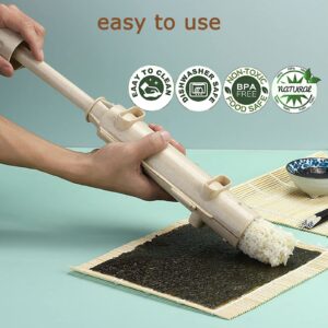 Wtpncil Sushi Roller, Sushi Bazooka, Sushi Maker, Sushi Making Kit, Bamboo Sushi Rolling Mat For Beginners