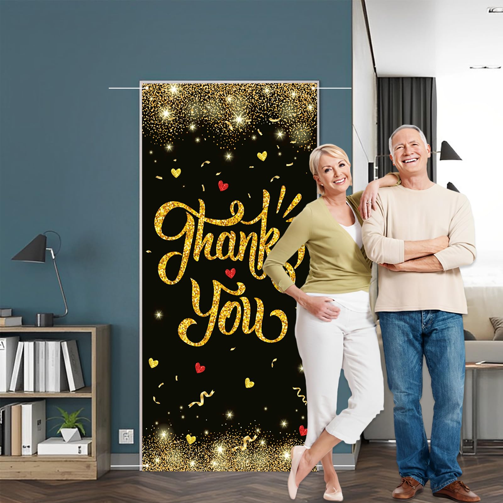 Labakita Thank You Banner for Employees, Staff/Employee Appreciation Decorations, Bridal Shower, Teachers' Day, Thanksgiving Day, Friendsgiving Appreciation Party Decorations, Thank You Door Banner