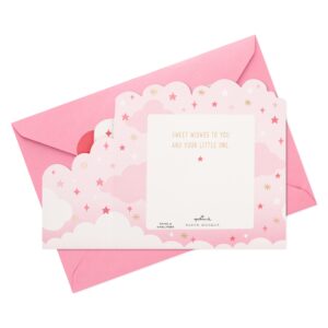 Hallmark Paper Wonder Pop Up Baby Shower Card for Girl (Pink Balloons) Welcome New Baby Girl, Congratulations