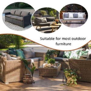 QIANG KUN patio furniture covers waterproof,3-Seater outdoor sofa cover 600D Heavy Duty covers for outdoor furniture (62*39*35")