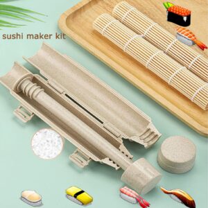 Wtpncil Sushi Roller, Sushi Bazooka, Sushi Maker, Sushi Making Kit, Bamboo Sushi Rolling Mat For Beginners