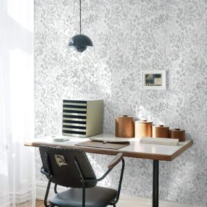 Heroad Peel and Stick Wallpaper Contact Paper Floral Wall Paper Removable Wallpaper Self Adhesive Stick on Wallpaper Boho Leaf Contact Paper for Cabinet Drawer Liner Waterproof Vinyl Roll 15.5''x118''