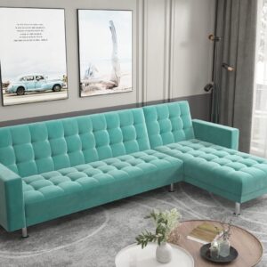 Gold Sparrow Houston Sectional, Aqua