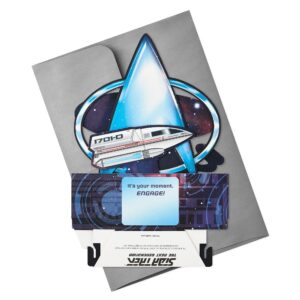 Hallmark Paper Wonder Star Trek Pop Up Card (Message from Starfleet) for Birthdays, Congratulations, Graduations