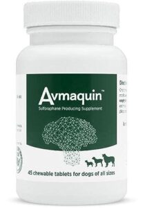 nutramax laboratories avmaquin sulforaphane producing supplement for dogs, 45 chewable tablets