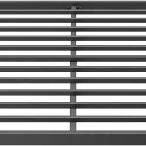 Aardhen Twin 2 Inch Box Spring & Bed Slat Replacement/Metal Frame with Steel Slats/Quick Lock Bunkie Board/Easy Assembly