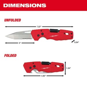 SHISHUVIN For Milwaukee 48-22-1540 FASTBACK 5 in 1 Folding Pocket Knife Length 8.75 in Height 1 in Width 2 in