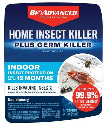 BioAdvanced Home Pest Insect Killer Plus Germ Killer, Ready-to-Use, 24 oz