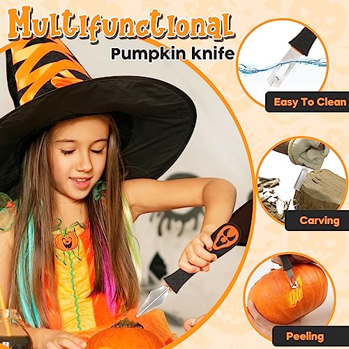 Halloween Pumpkin Carving Kit Tools - 9 PCS Premium Stainless Steel Pumpkin Knives Set Heavy Duty Carving Tools for Halloween Decorations, TAVOLOZZA