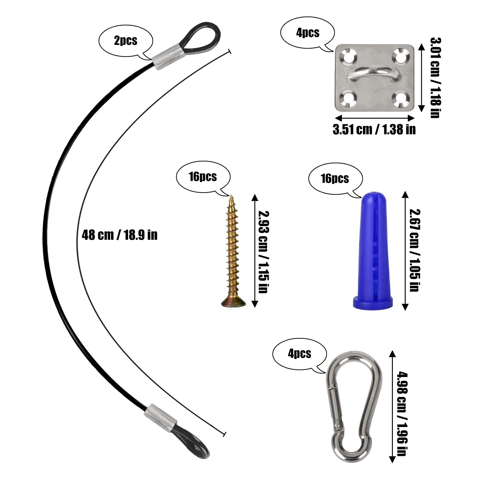 2 Packs Trash Can Lock Heavy Duty Outdoor Garbage Trash Can Lid Lock Rubber Coated Wire Rope to Keep Trash Lid Closed, Prevent Animals from Rummaging