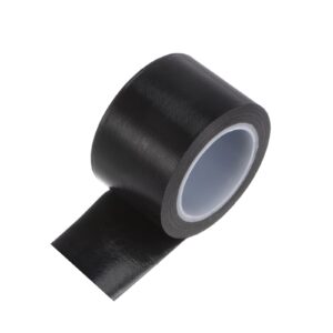 HARFINGTON Fabric PTFE Tape Roll, 1.5" x 33 ft High Temperature PTFE Adhesive Tape 0.13mm Thickness for Vacuum Sealer Machine Hand Impulse Sealers, Black