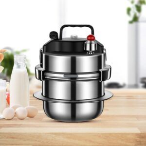 ＫＬＫＣＭＳ Pressure Cooker Cooking Pot Rice Cooker Multifunction Cookware Nonstick Pressure Canner for Kitchen Household Camping Indoor and Outdoor