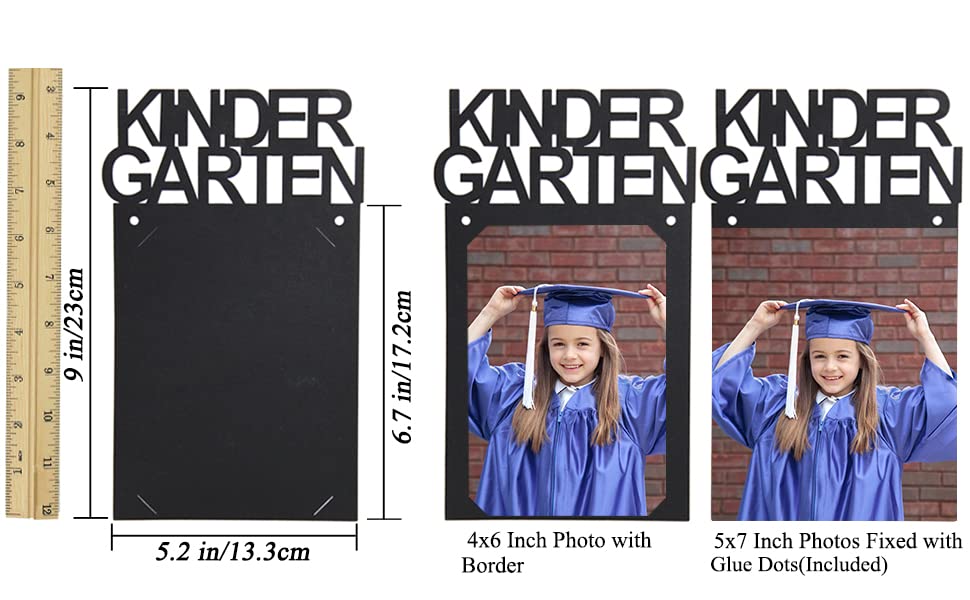 Graduation Decorations Class of 2024 Graduation Photo Banner K-12 Photo Display for Senior 2024 Picture Banner for High School 5th 8th Grad 4x6 SP001