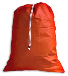 eco2go small red laundry bag, drawstring, self-locking closure