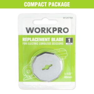 WORKPRO 1 Pack Replacement Rotary Blade, 4V Cordless Electric Scissor Replacement Blades, Fits W125202A