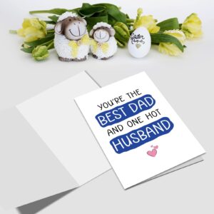 Nchigedy Funny Father's Day Card from Wife, Best Dad Card, Naughty Fathers Day Card for Husband, First Fathers Day Card, Husband Birthday Card