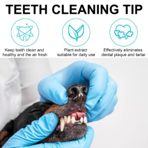 Teeth Cleaning Finger Wipes for Dogs, Dog Dental Care Wipes for Cats & Dogs, Pet Oral Cleansing Presoaked Teeth Wipes - No Brushing Fingers Wet Wipes for Freshen Breath, Reduce Plaque & Tartar - 2Pack