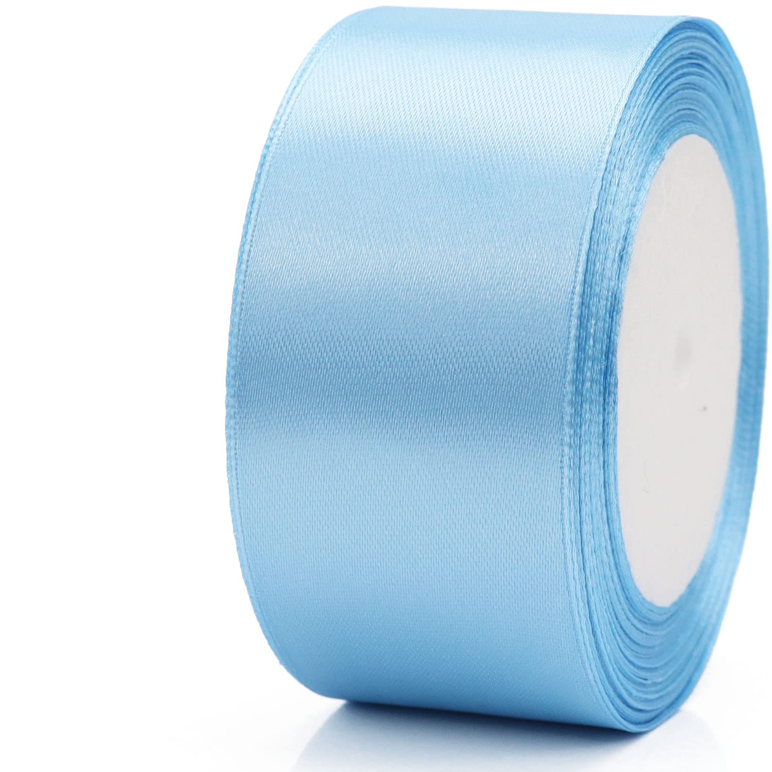 Clmentp 25 Yard Ribbon for Gift Wrapping Crafts Wedding Decoration Bouquets Party Arrangement (1 1/2 inch X 25 Yards, Sky Blue)